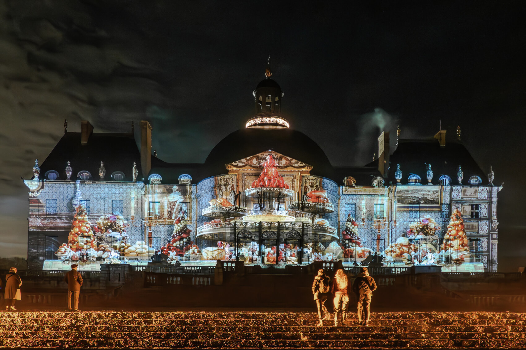 Projection sur la façade du Château